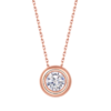 Bubble series S925 silver plated rose gold Moissanite pendant earring bracelet set 2